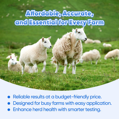 Sheep Goat Pregnancy Test Kit, 5-Pack Urine Test Strips for Early Detection, Results in 5-15 Mins, Accurate & Easy Home Farm Use