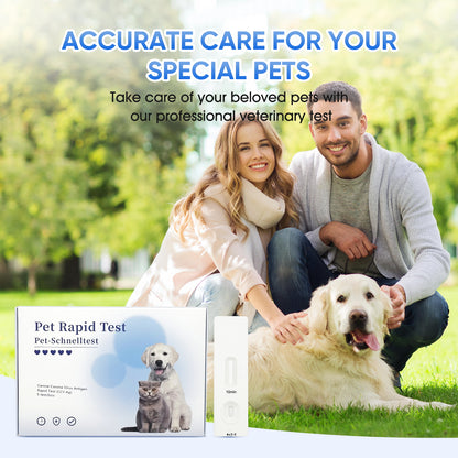PawsXfun Canine Coronavirus Rapid Test Kit : 5-Piece Dog CCV Home Detection In Feces/Vomit 5 Minute - Accurate & Non-Invasive For All Breeds & Ages