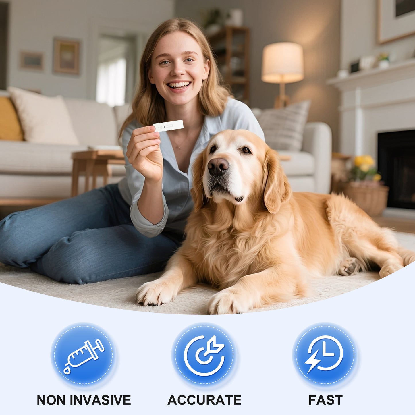 PawsXfun Canine Coronavirus Rapid Test Kit : 5-Piece Dog CCV Home Detection In Feces/Vomit 5 Minute - Accurate & Non-Invasive For All Breeds & Ages